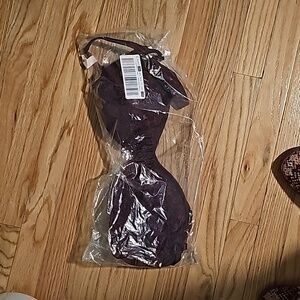 Maroon red wireless bra